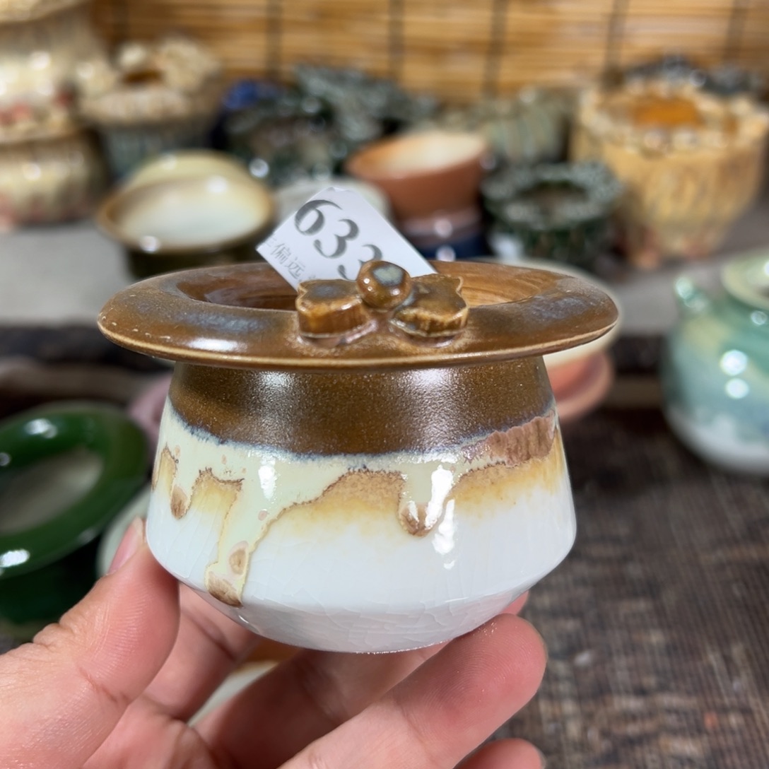 红陶景德镇手工花盆