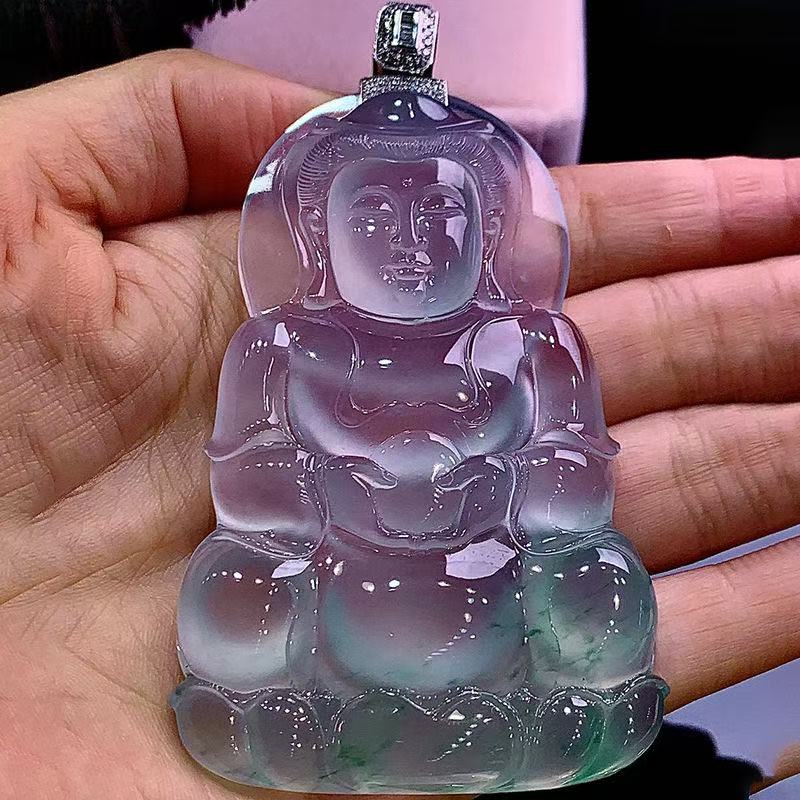 天然缅甸A货吊坠观音