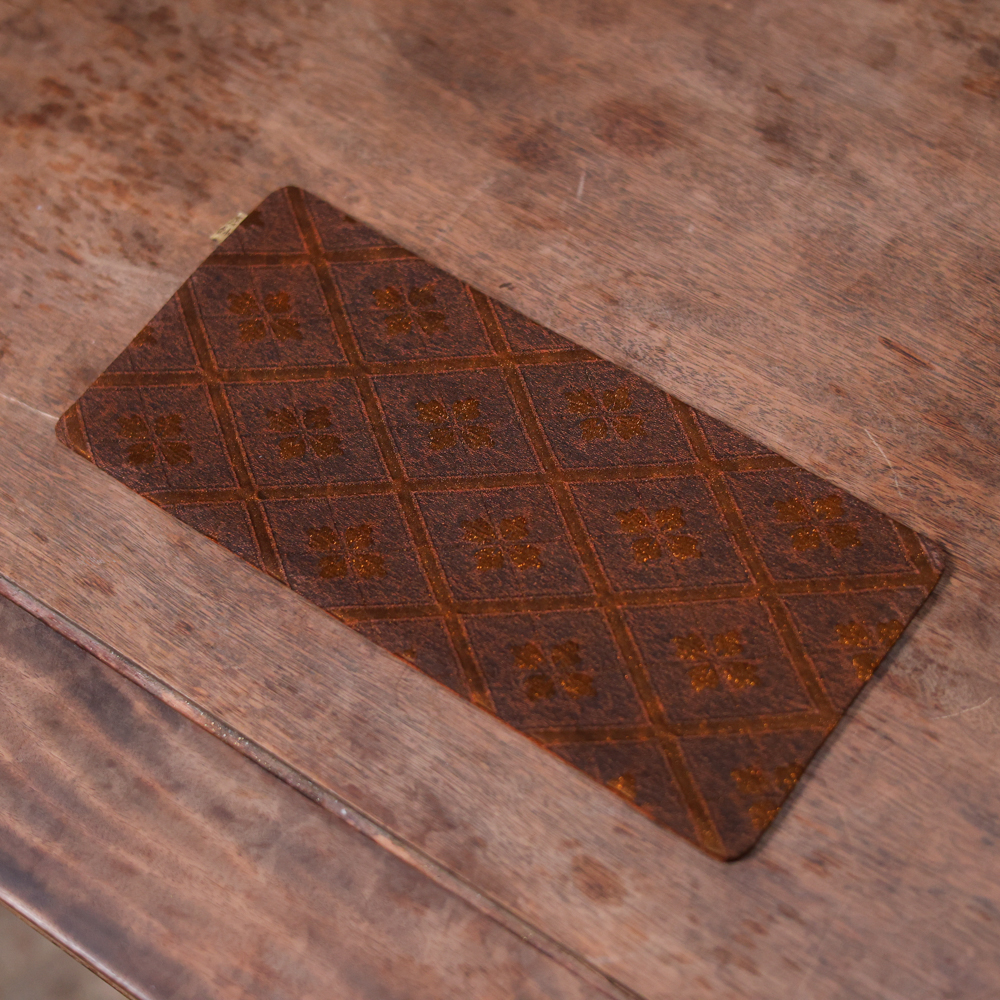 【三山拙垆】【菱光织瑞】琥珀色双面香云纱茶席28*13茶道配件