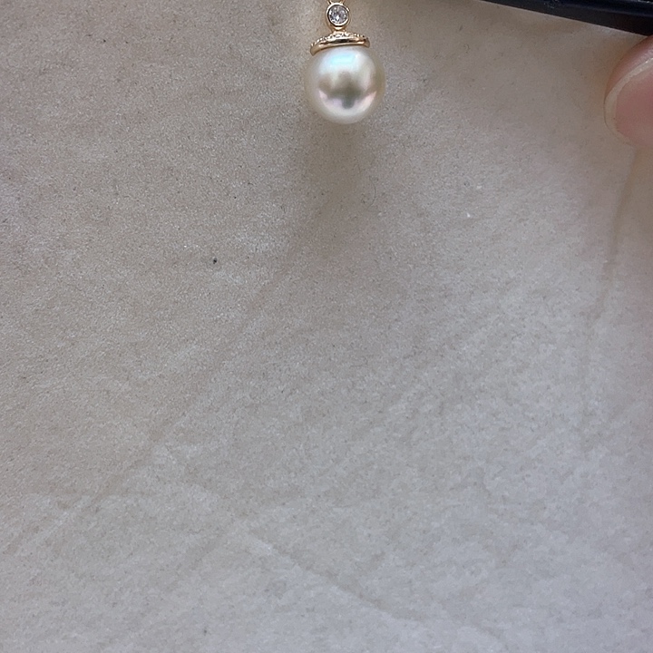 海水珍珠银S925镶嵌吊坠(不含链)