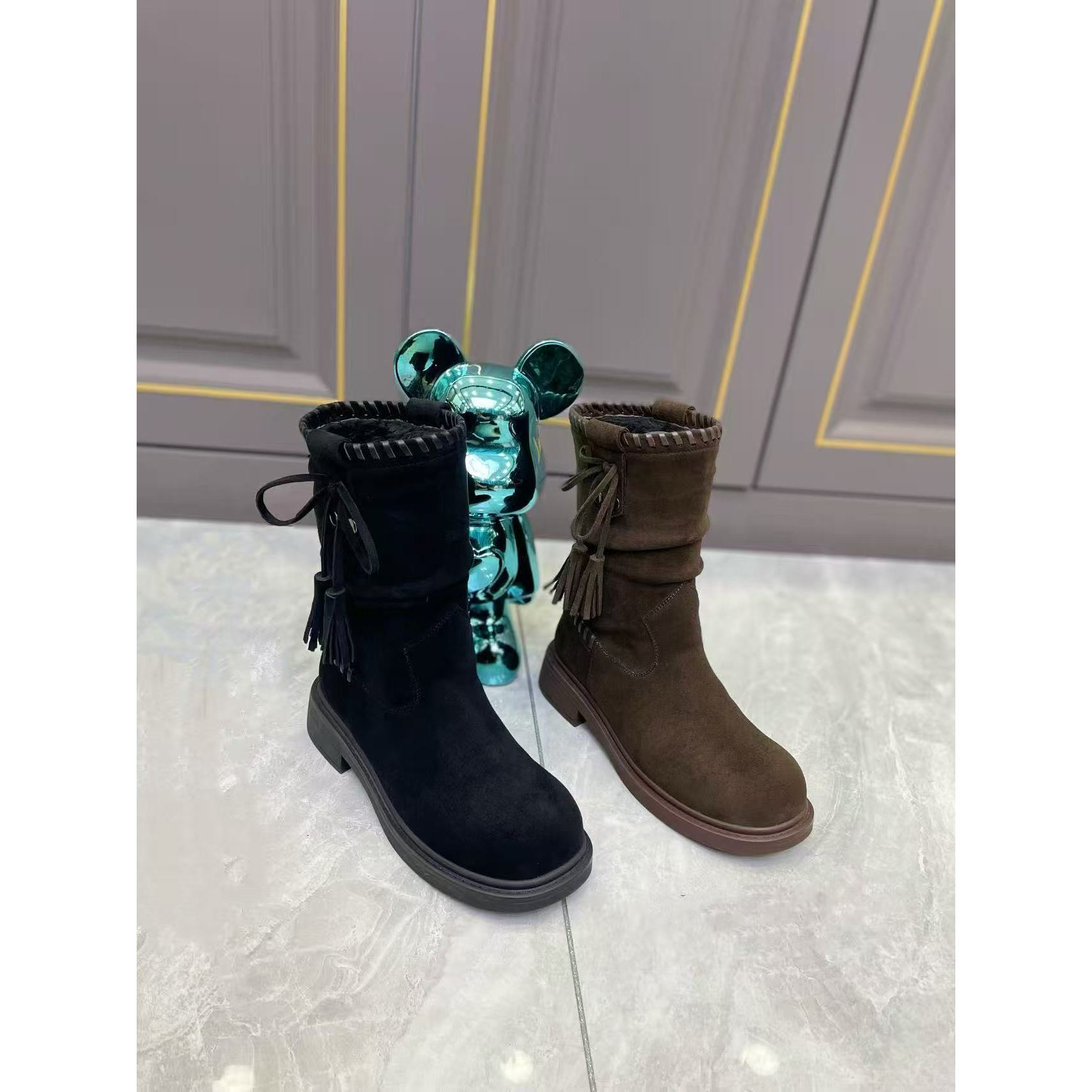 新款气质百搭潮流女士[棉}休闲短靴/FLDN/779-93