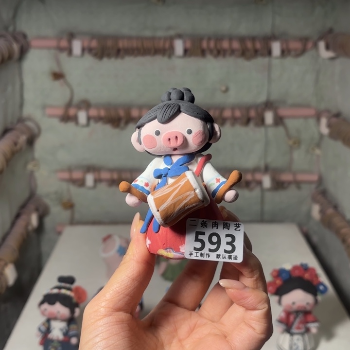 英***摆件陶景德镇陶瓷摆件猪猪猪
