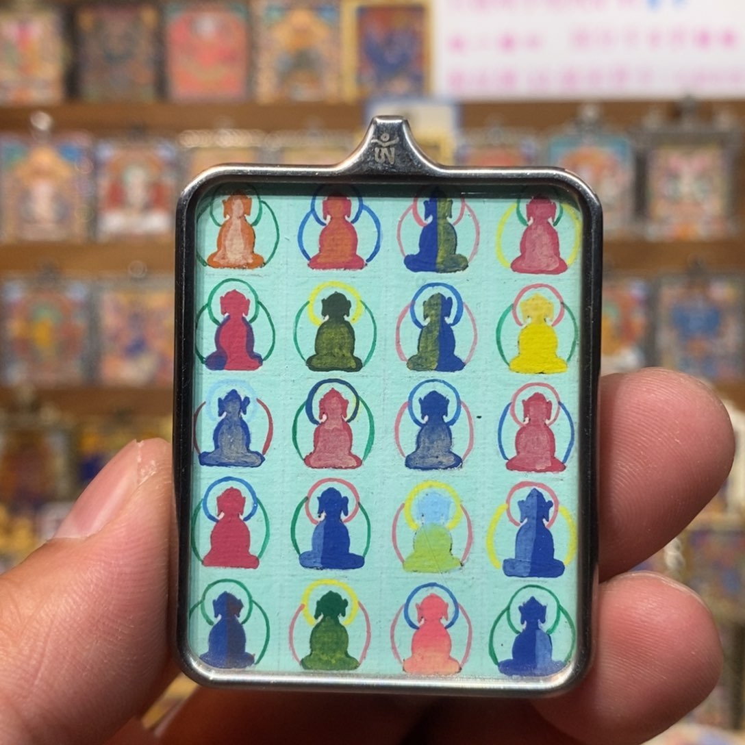 吊坠纯手绘唐卡万F