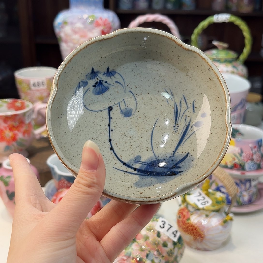 瓷片景德镇手绘高温釉下彩陶瓷茶具 