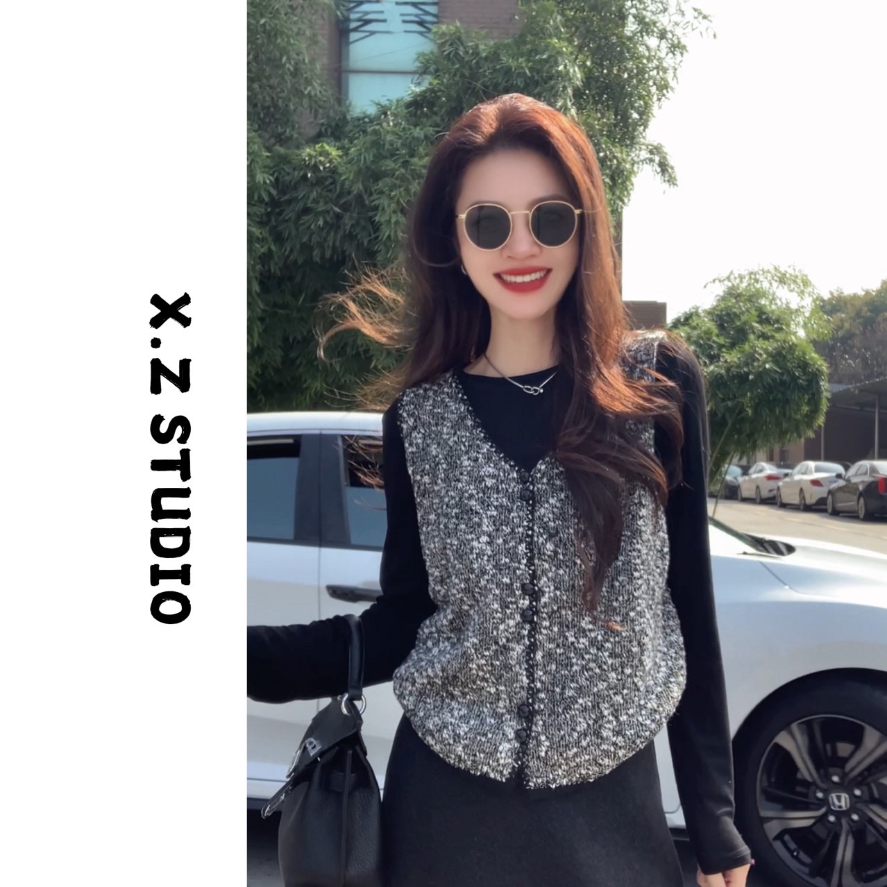 X.ZHEN【松露两件套】秋季老钱风套装上衣松弛感独特真两件套新款女