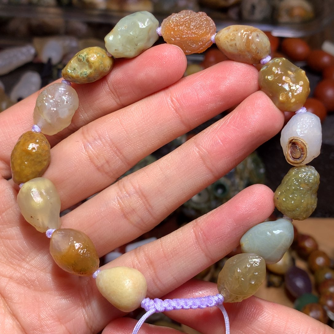 未镶嵌玛瑙/玉髓珠宝半成品