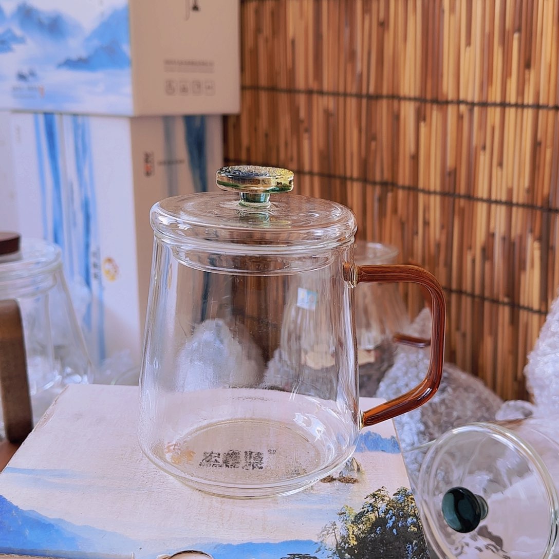 高硼硅玻璃茶水分离款下****跳S028单杯2支+S027盖