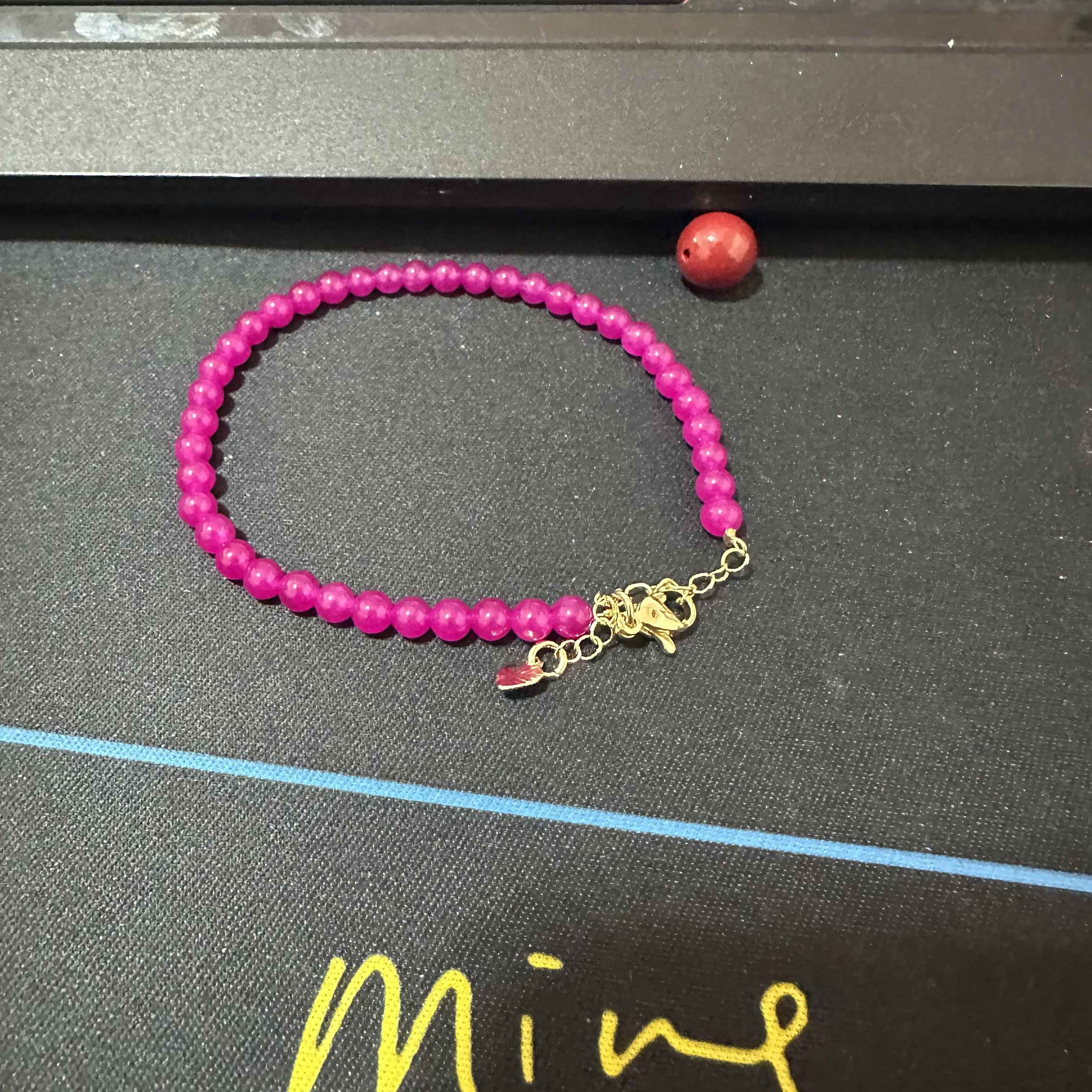 含辰砂工艺品【繁花珠宝甄选】含辰砂工艺品手串KC0138