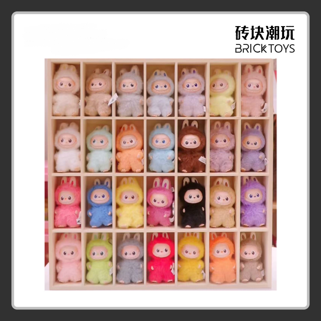 【搪胶毛绒】mini labub 4.0搪胶毛绒潮玩公仔