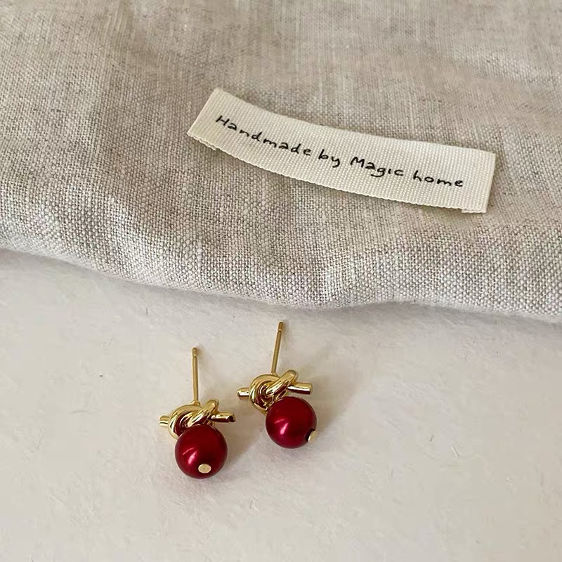 钛钢耳饰 【遇见】年款气质红色耳饰