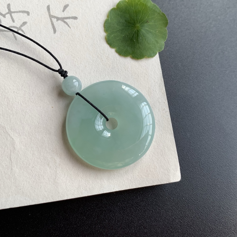 缅甸翡翠吊坠《平安》D120