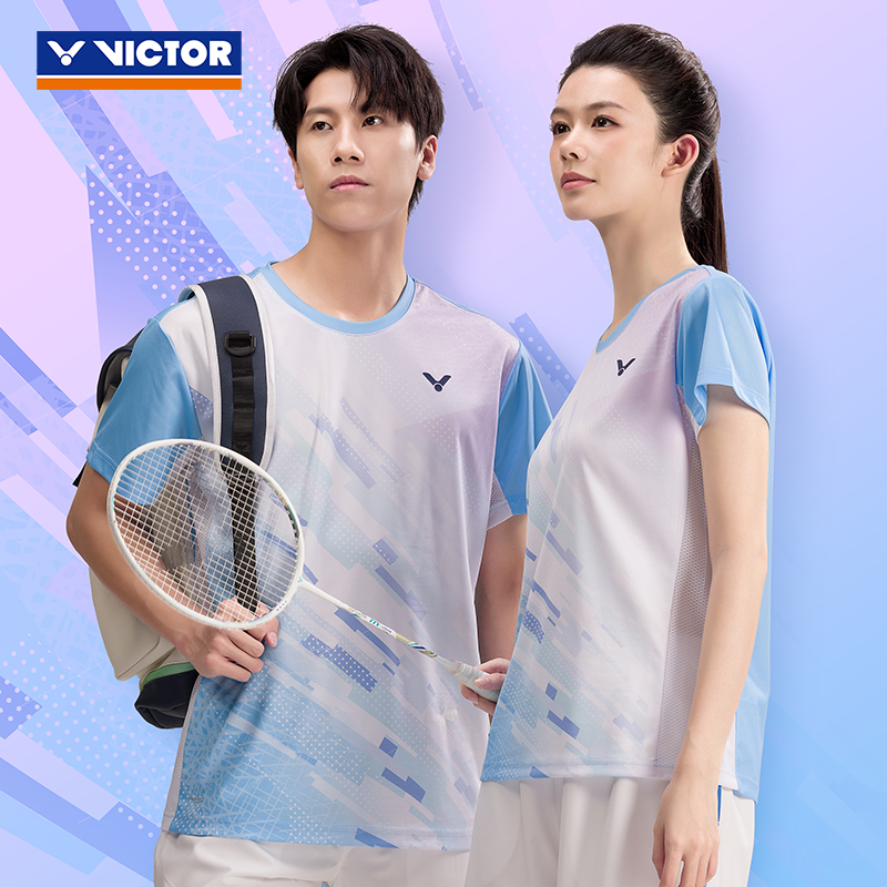 VICTOR/威克多胜利网羽毛球短袖T-50022 51022男女款上衣速干透气