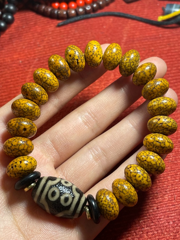 非金属木质手链 藏传星月菩提手串珠子