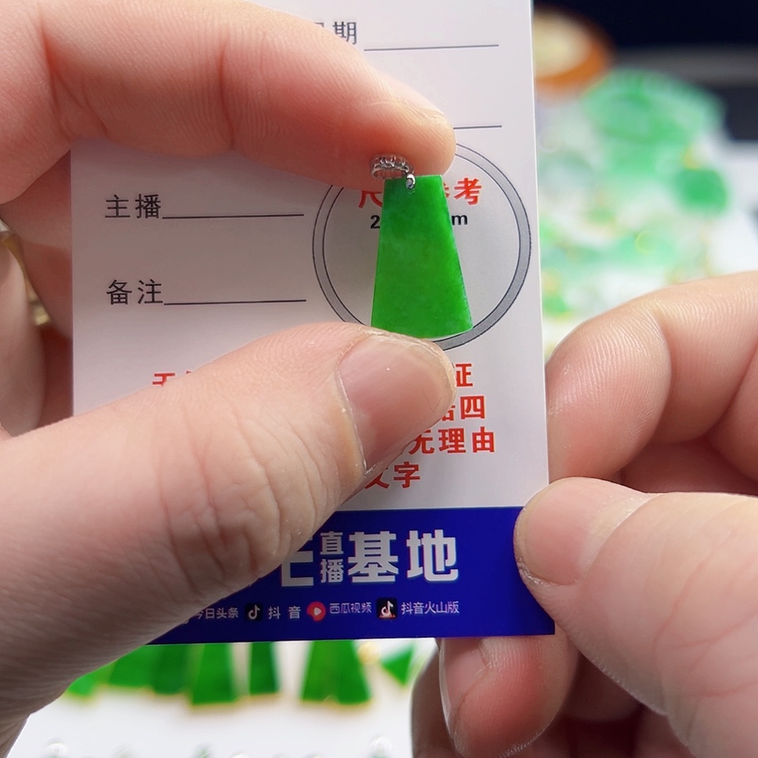 颈饰18K金镶嵌翡翠大***宝翡翠