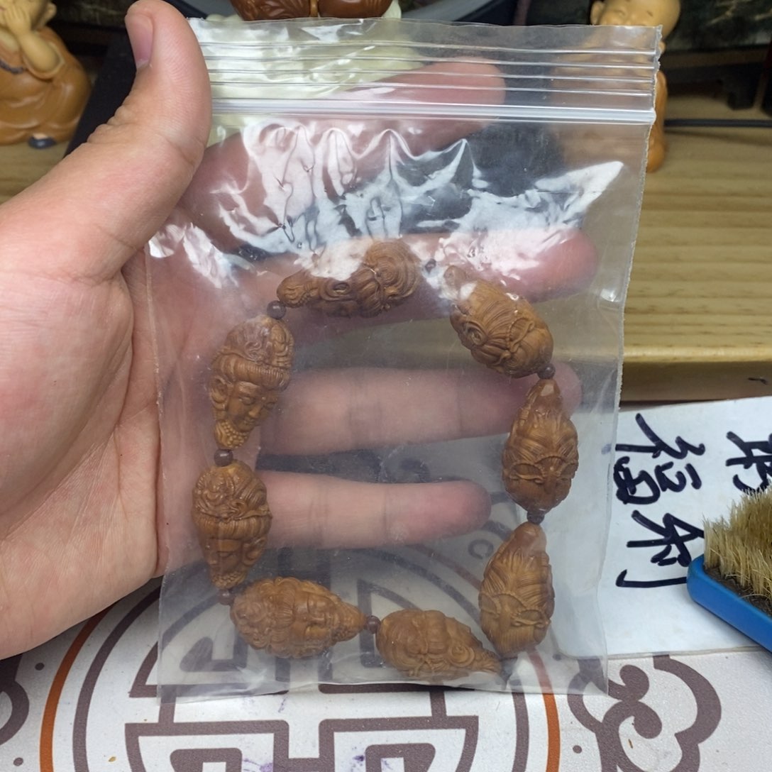 橄榄核手串/手链橄榄核雕刻工艺宇