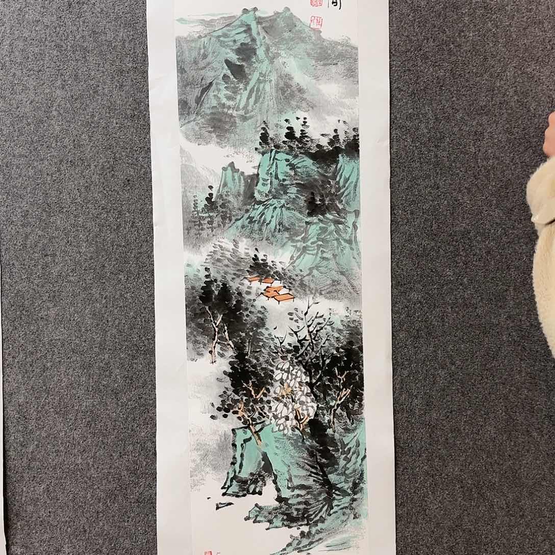 国画杜浩老师手绘山水作品
