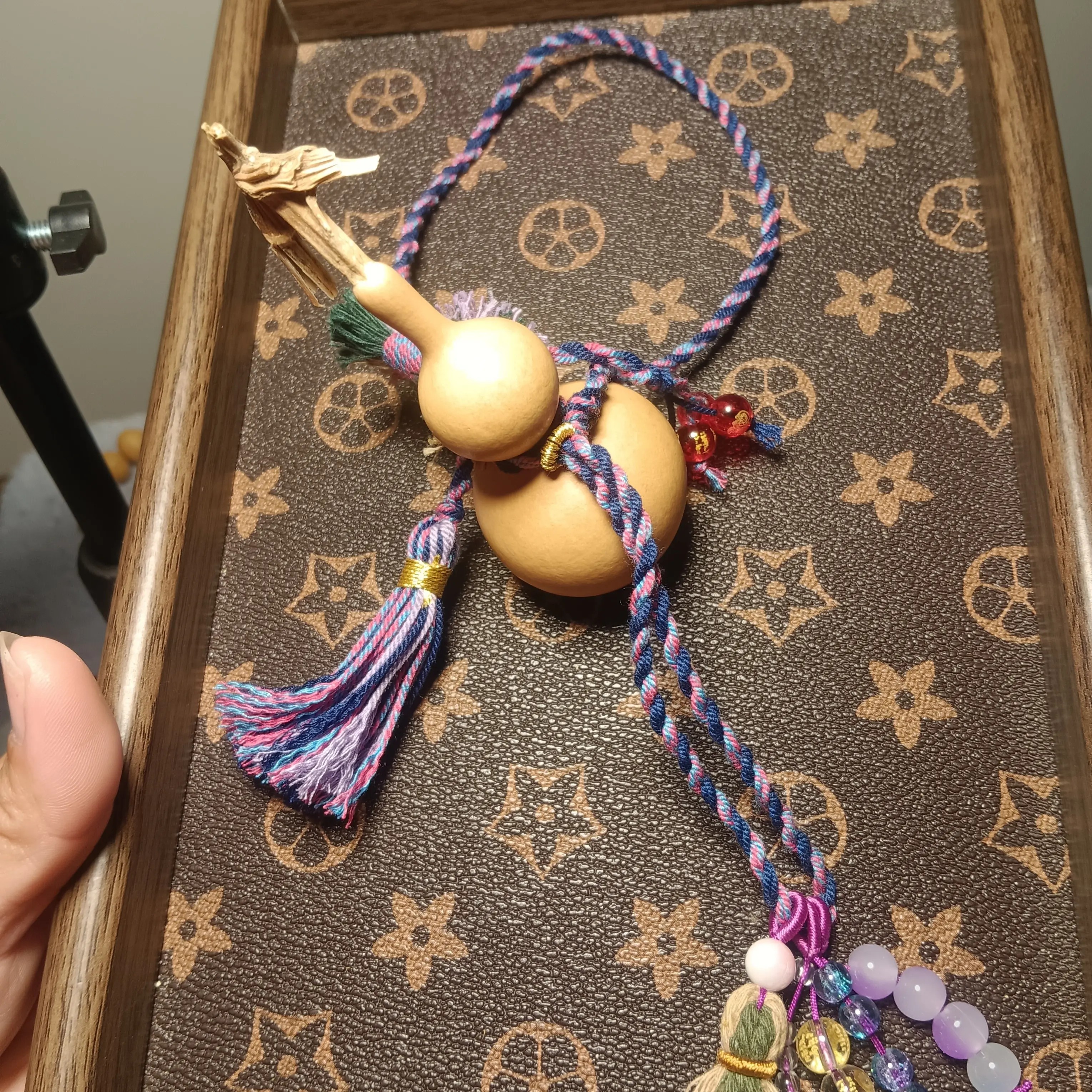 直播间选购使用，请勿乱拍。手工编织天然葫芦挂件