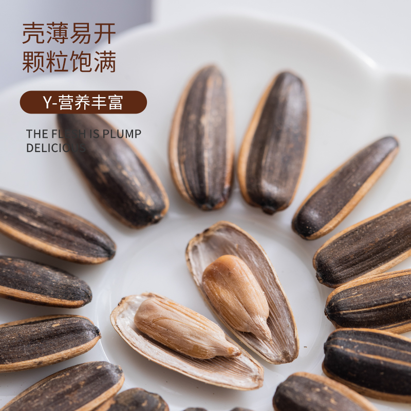 总重2斤袋装休闲小吃焦糖味核桃味颗粒葵花籽零食