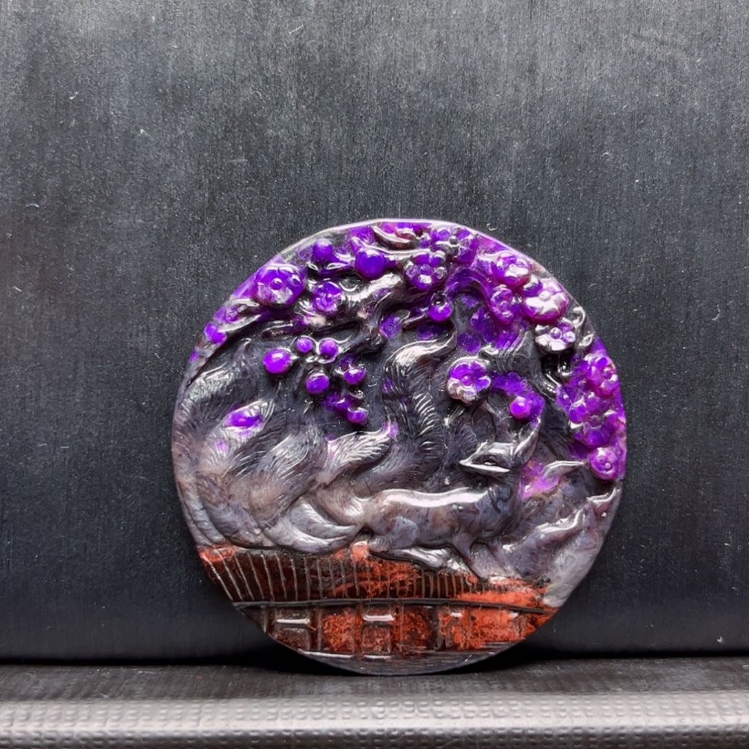 未镶嵌苏纪石（舒俱来）圆牌