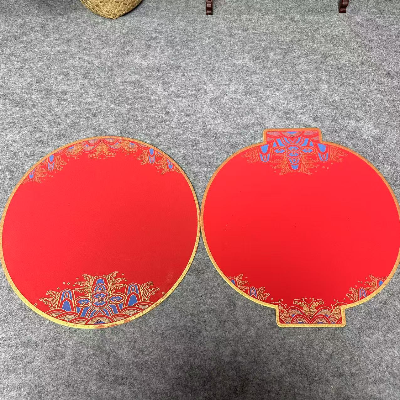 【万年红福卡】加厚万年红福卡 宫灯 圆形 灯笼