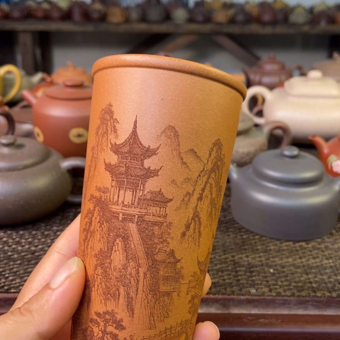 茶杯紫砂210毫升 蟹黄段