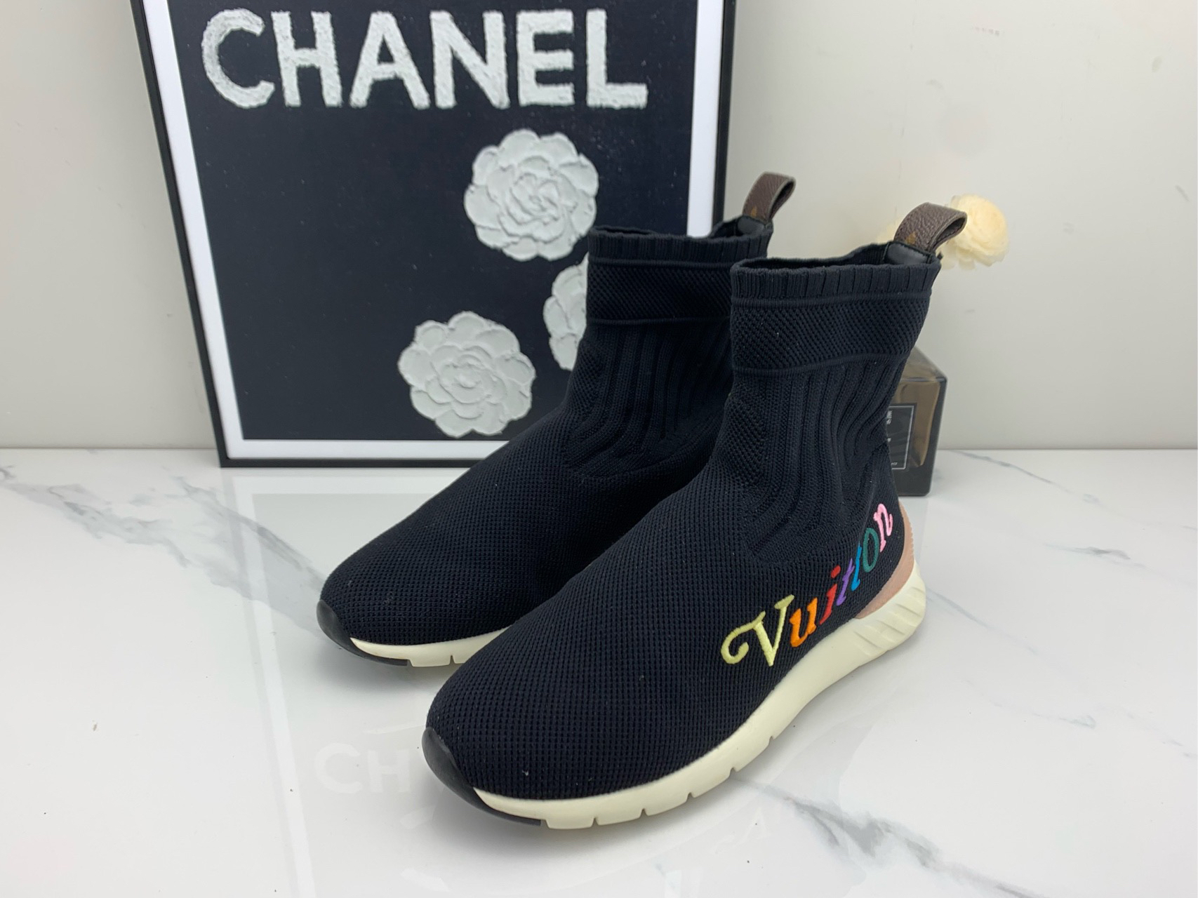 95新 LouisVuitton/路易威登 lv Aftergame刺绣 