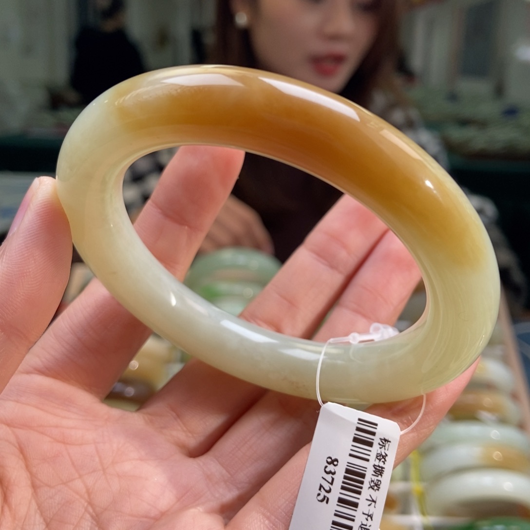 和田玉手镯未镶嵌59