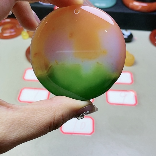 玛瑙/玉髓吊坠(不含链)未镶嵌缘***庆