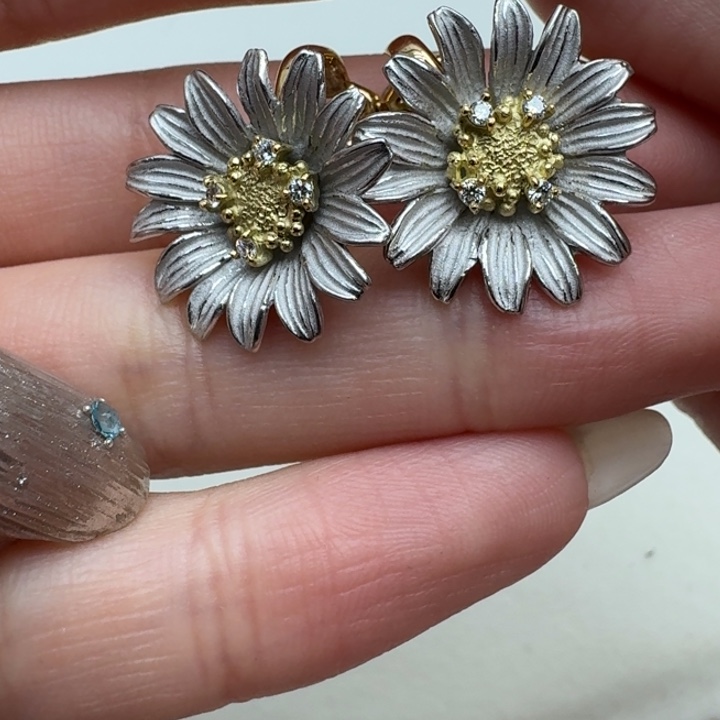 钻石耳饰未镶嵌成品