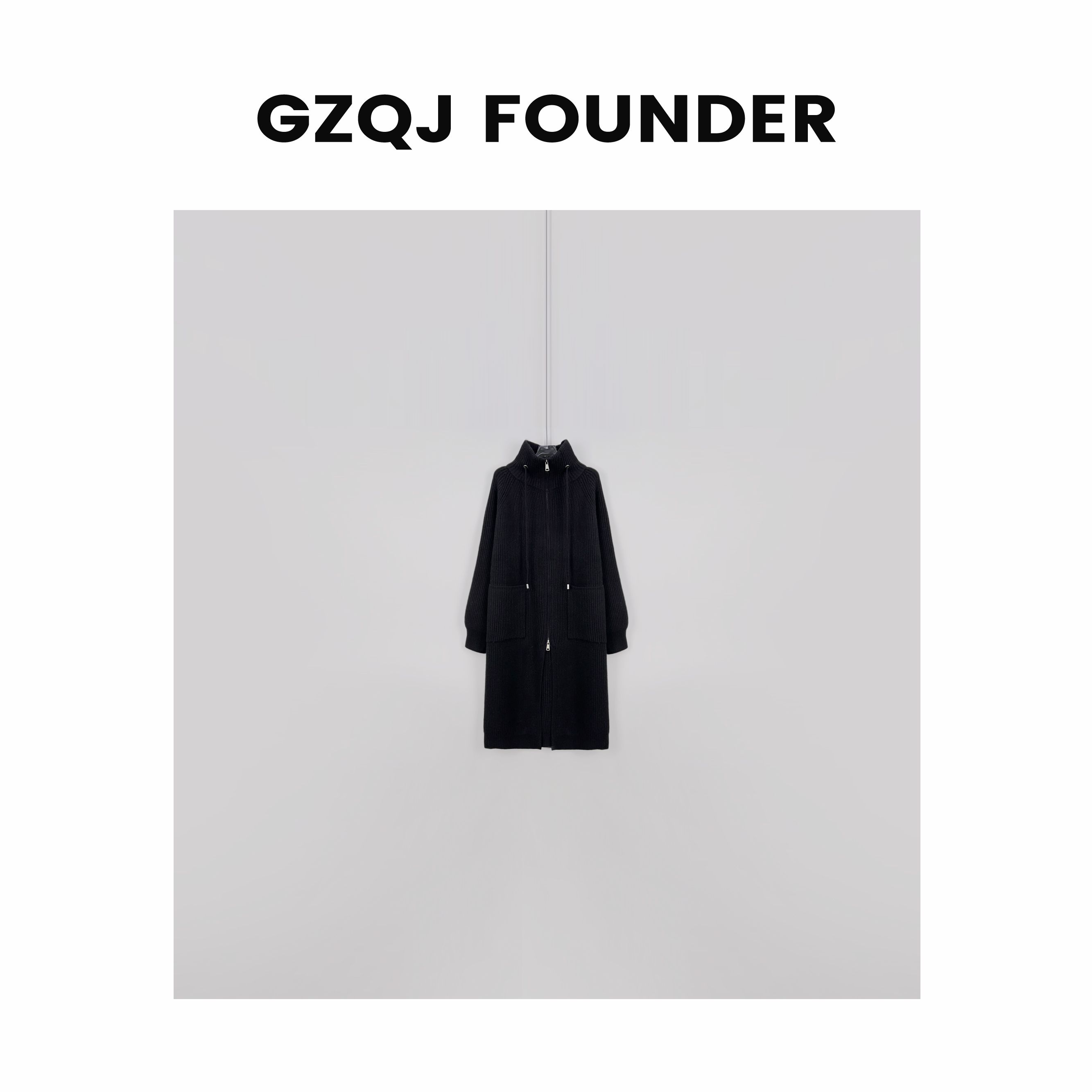 老琴私服【玩转冬季】100羊毛复古轻奢长款毛衣裙外套 98219(瑕疵)