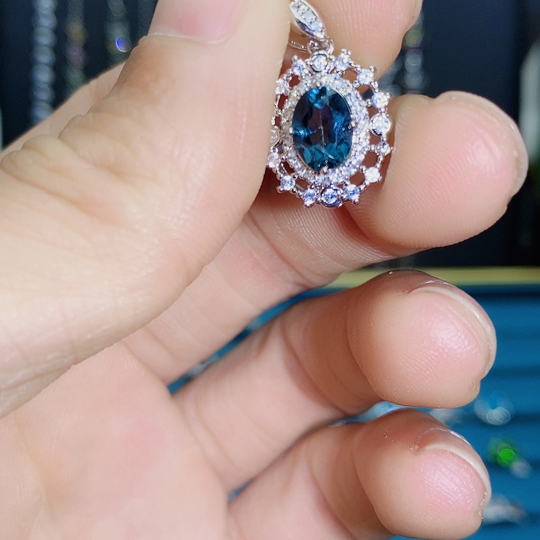 紫晶珠宝半成品银S925镶嵌