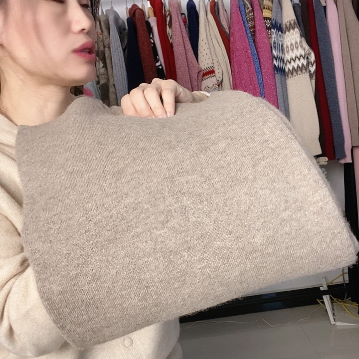 特价羊绒阔腿裤米色L