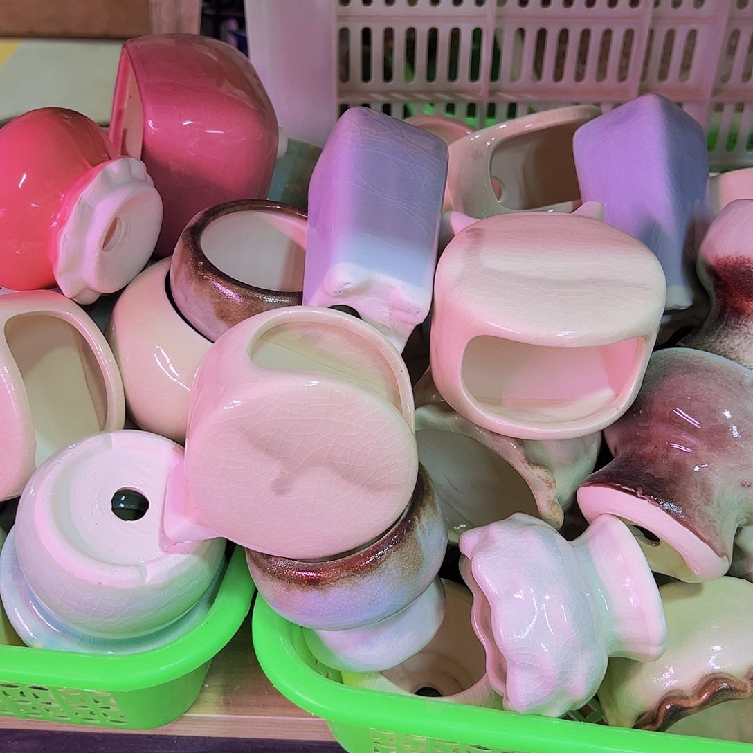陶瓷花盆当场凑单12包邮随机瑕疵4个