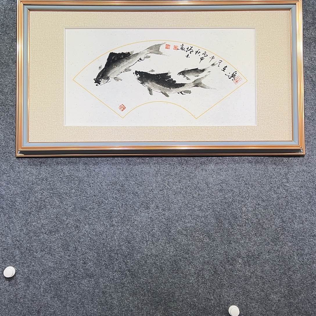 国画纯手绘画心原创