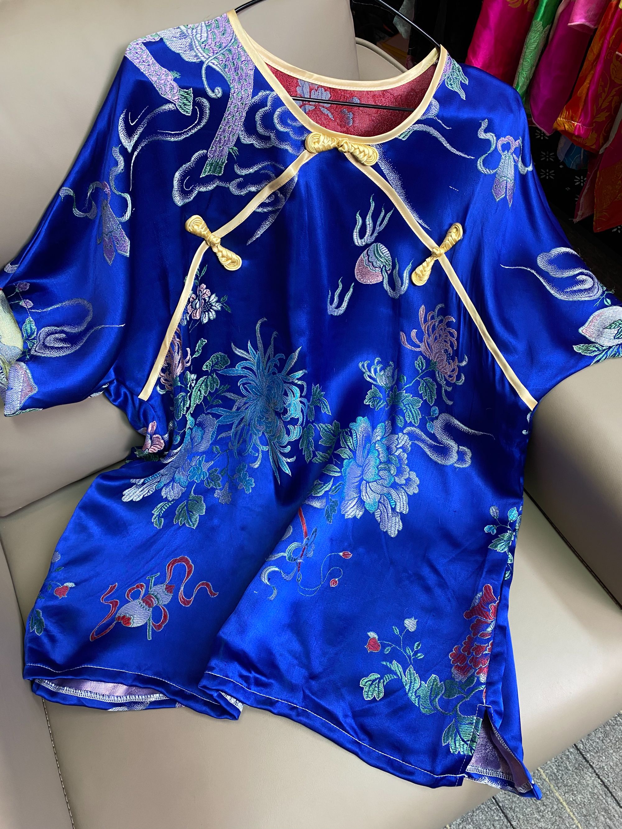 小今老缎桑蚕丝老软缎国风服装-直播间链接-乱拍不发