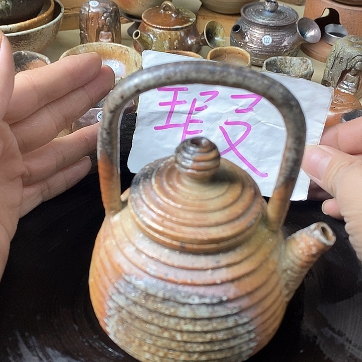 杯手工粗陶、柴烧茶器