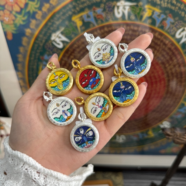 十二生肖2.0小卡手工唐卡饰品