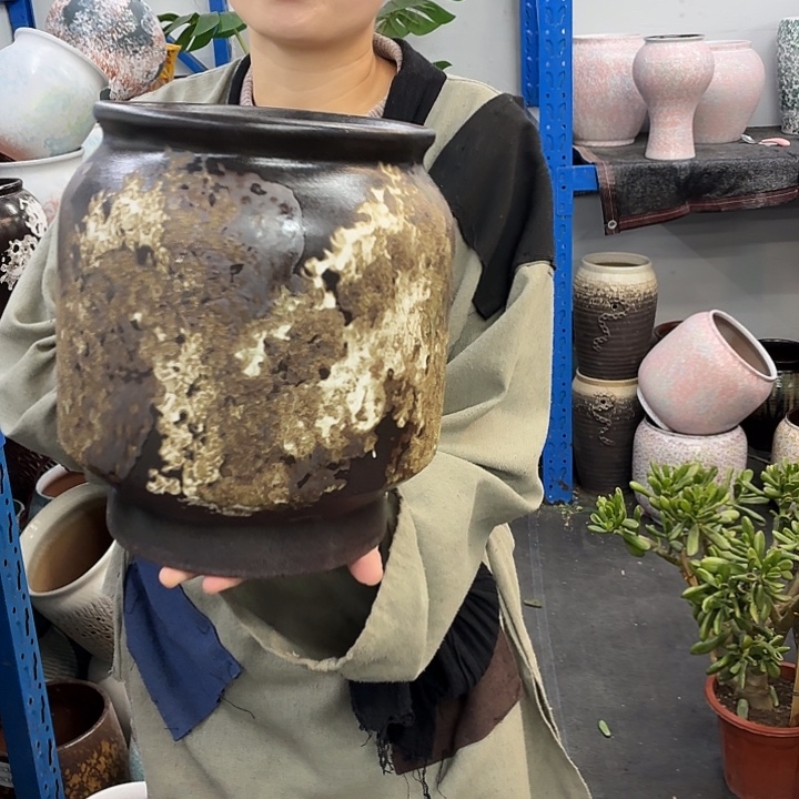 20×27 -粗陶花盆有孔-买买买