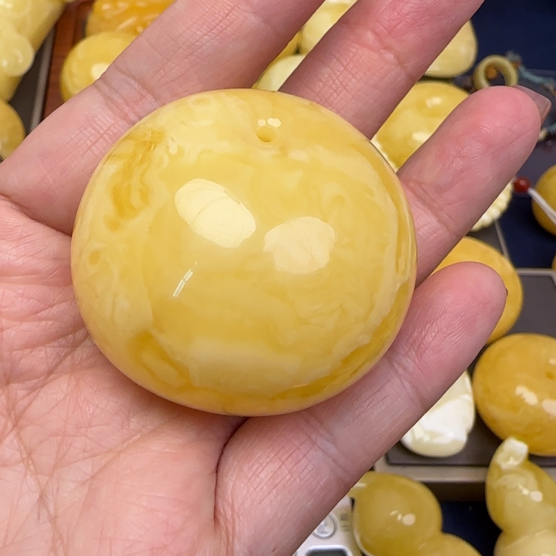 蜜蜡颈饰未镶嵌S****s天然蜜蜡