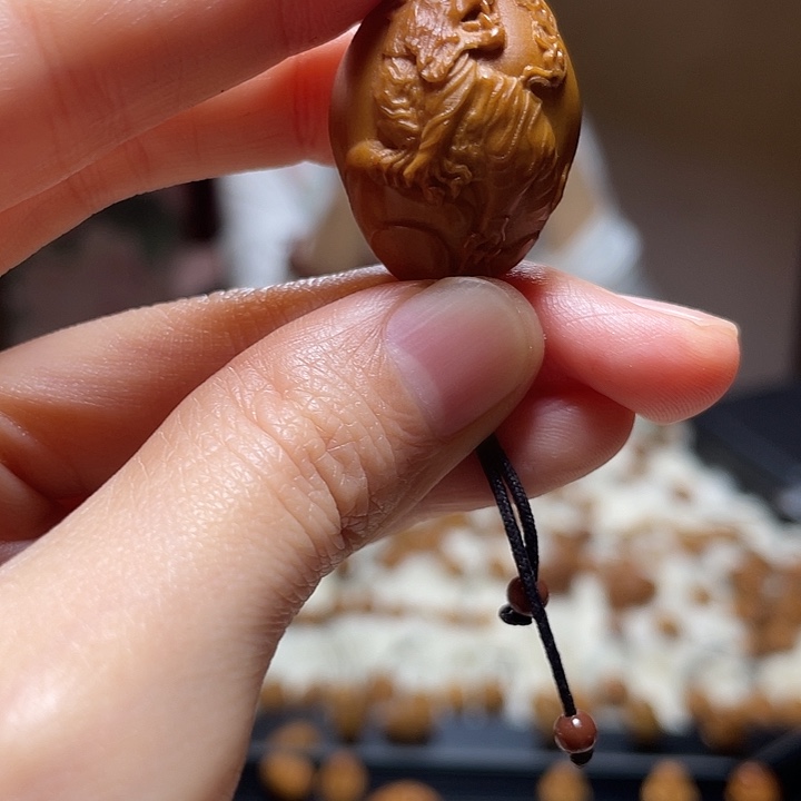 橄榄核吊坠橄榄 虎