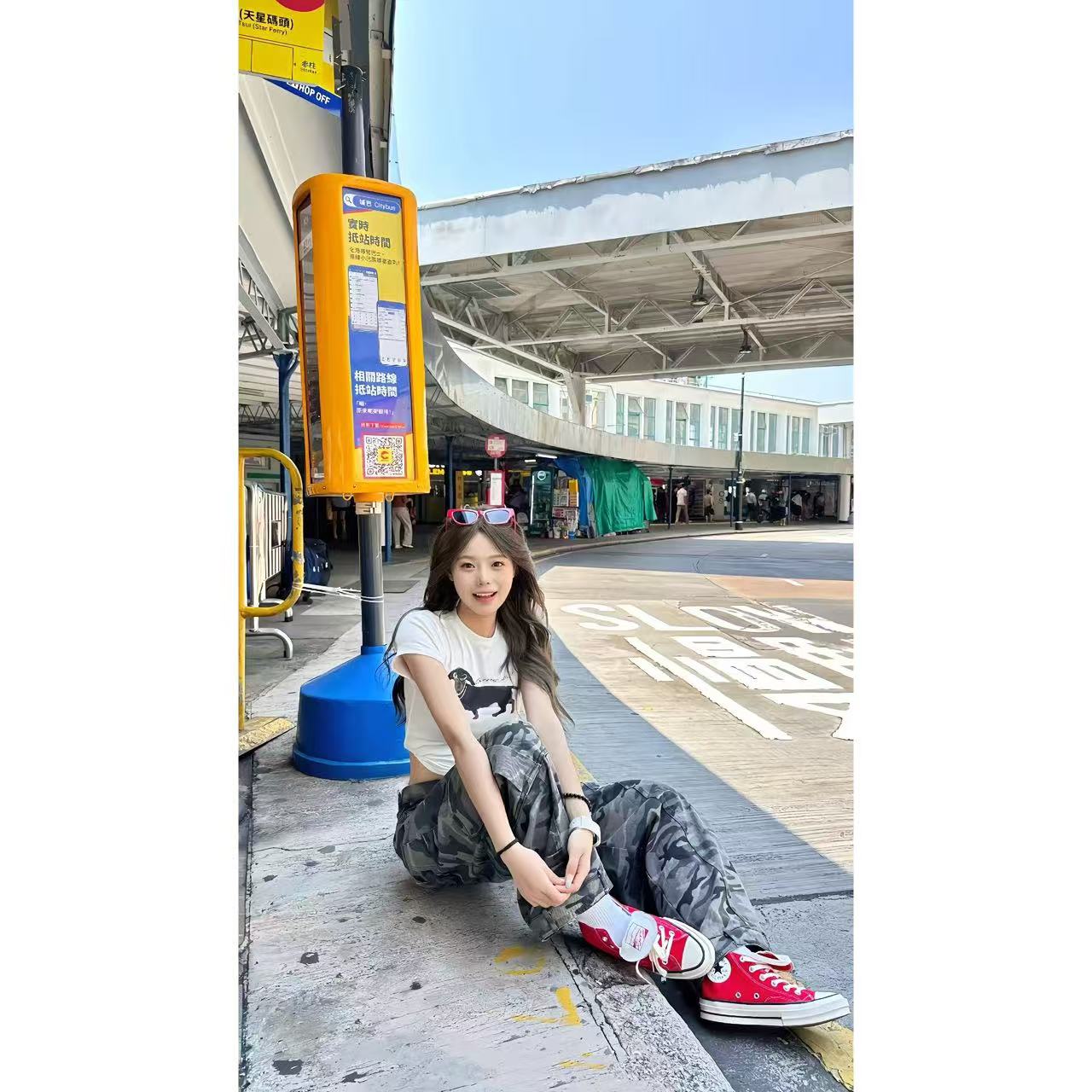 徐秋阳  珍珠小狗（小版型）百搭时尚休闲显瘦显白短袖10607-22