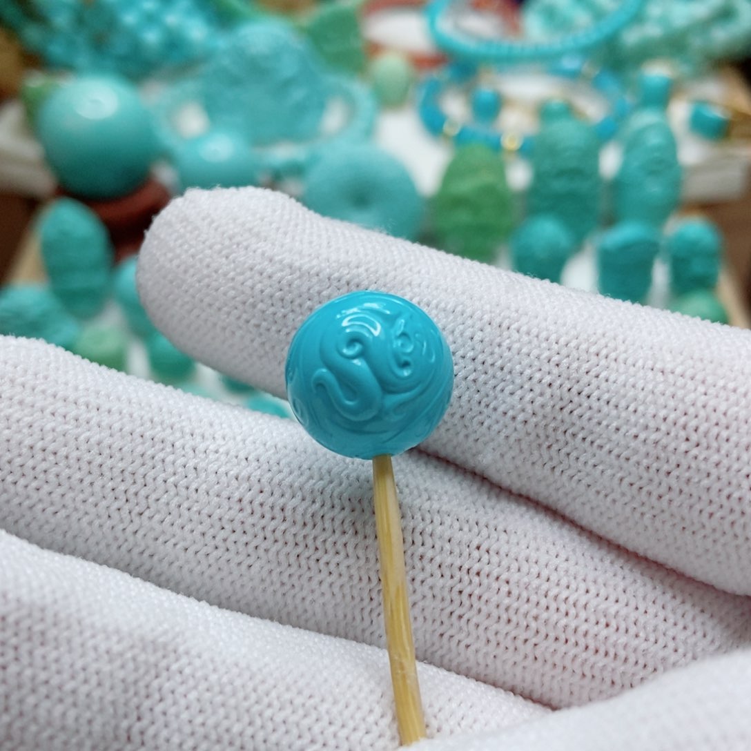 绿松石未镶嵌珠子