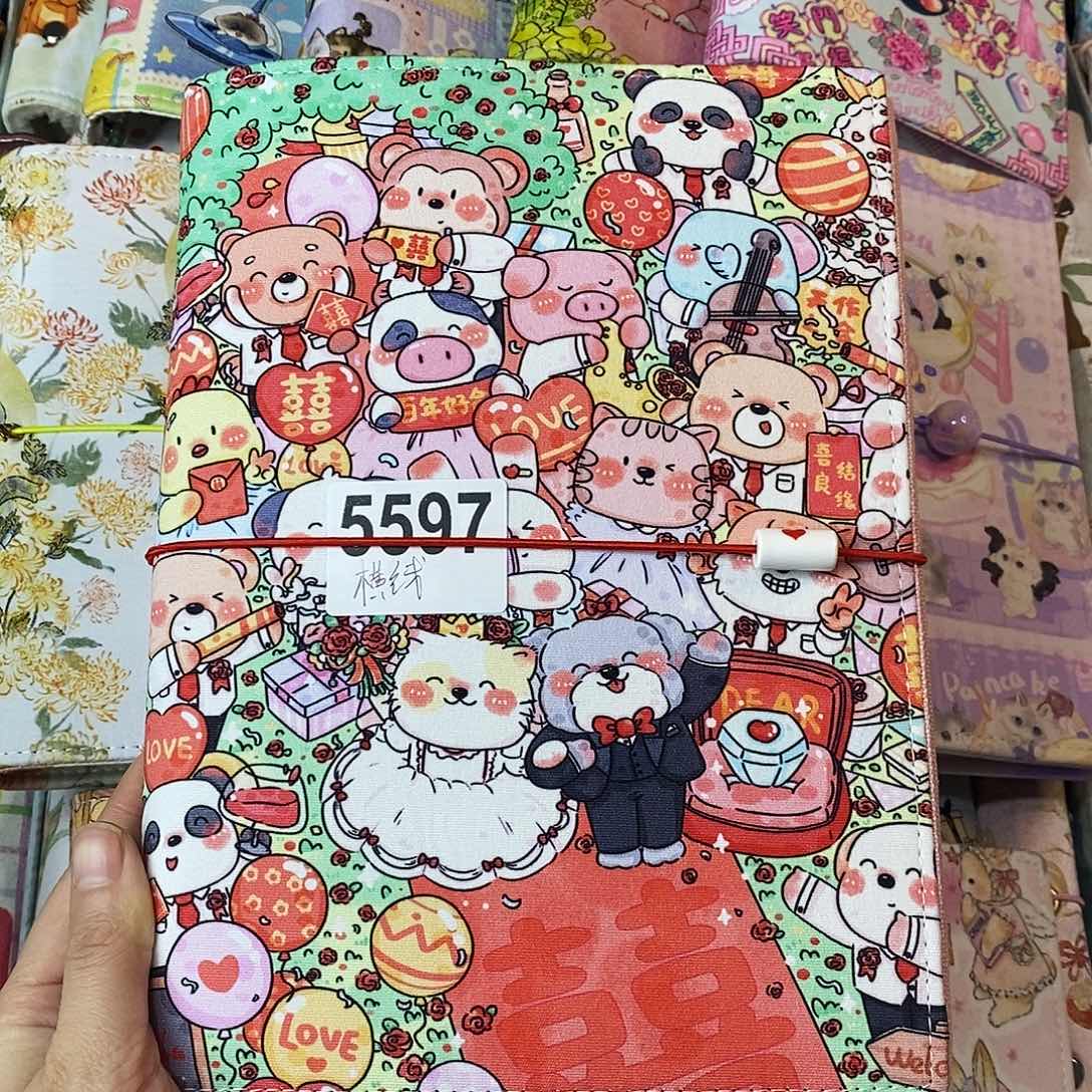 织绣A5活页加纸5597