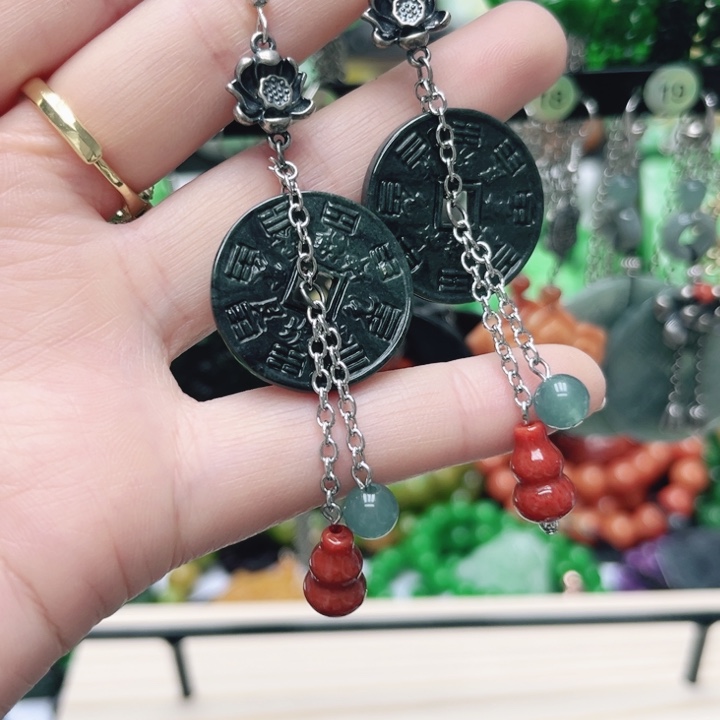 翡翠未镶嵌颈饰耳饰55