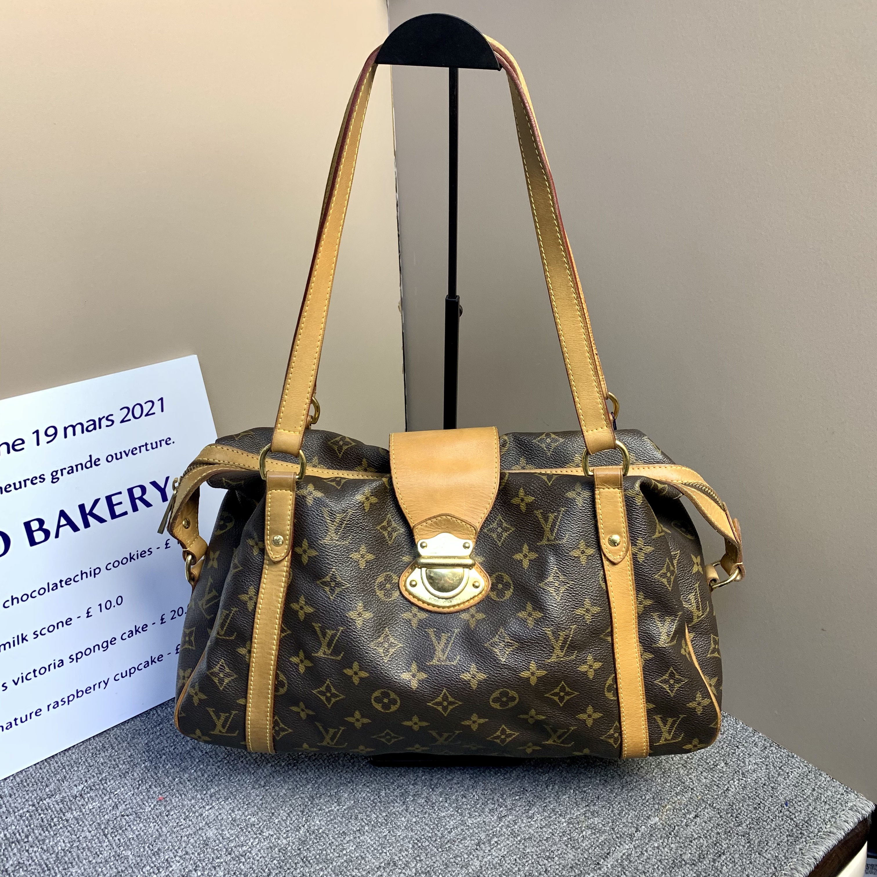 95新 LouisVuitton/路易威登 LV老花元宝包/路易威登腋下包
