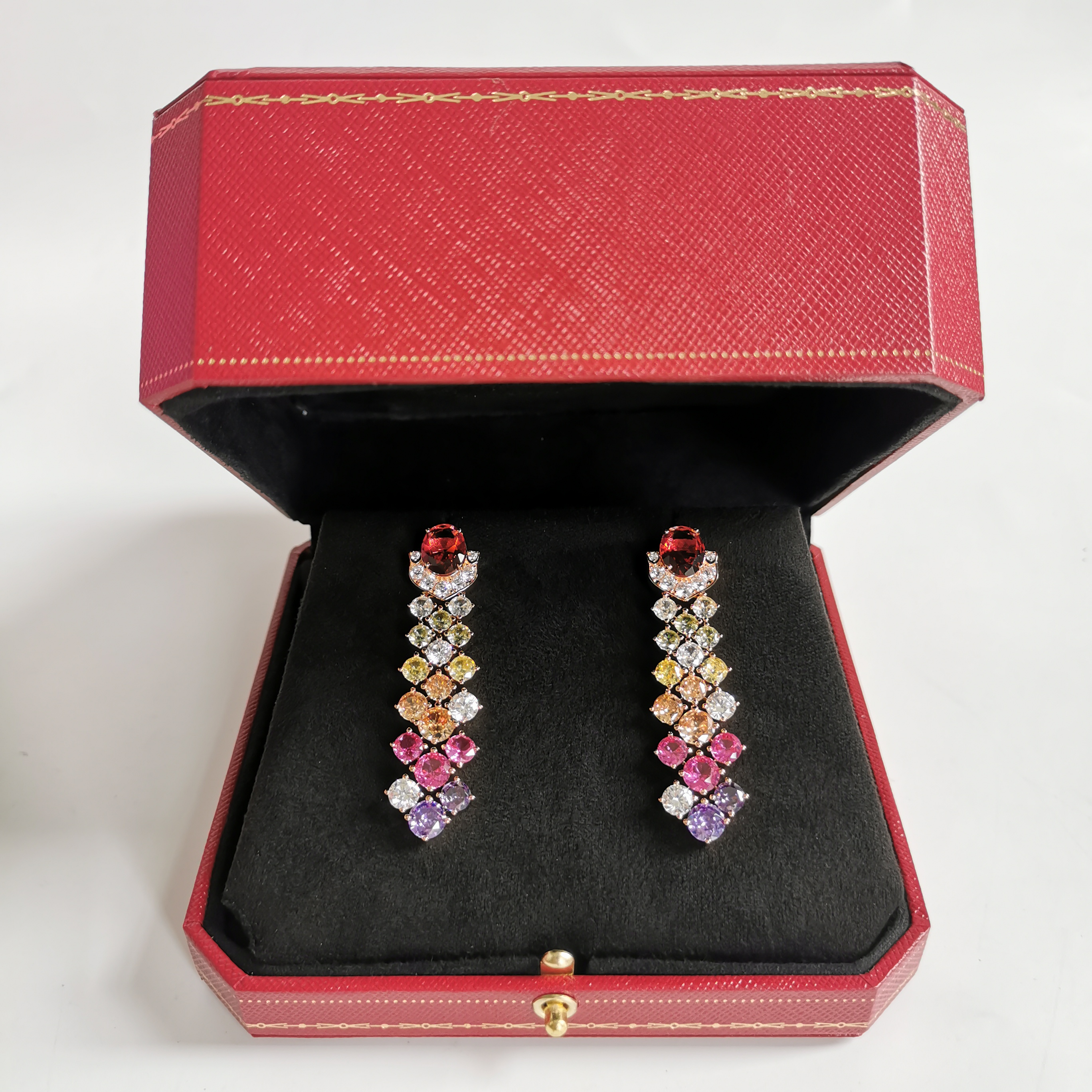 4511耳环--红--精工红耳环赠礼盒