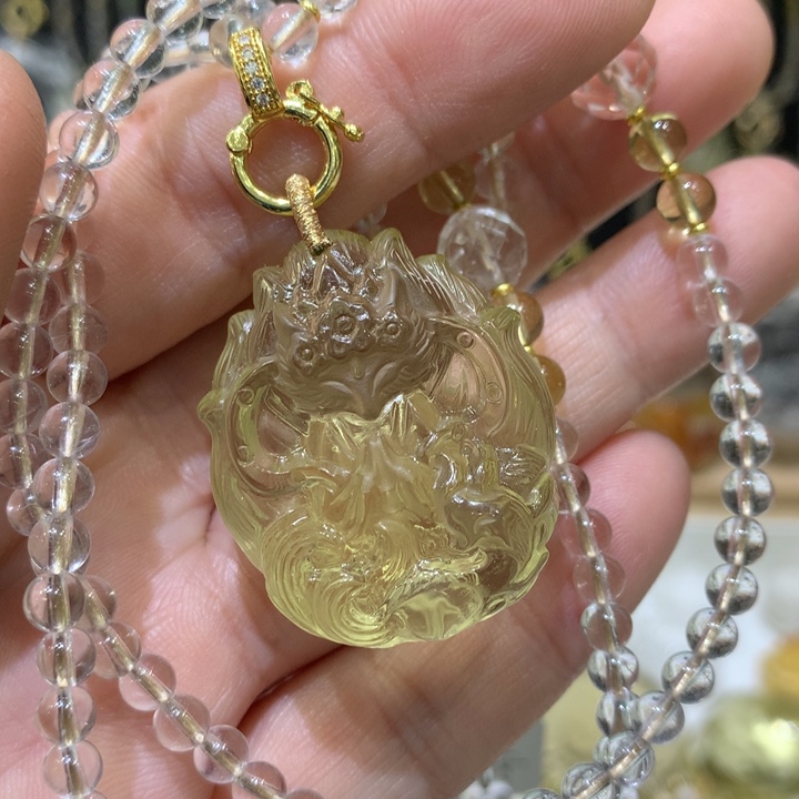 水晶颈饰未镶嵌岸*天然