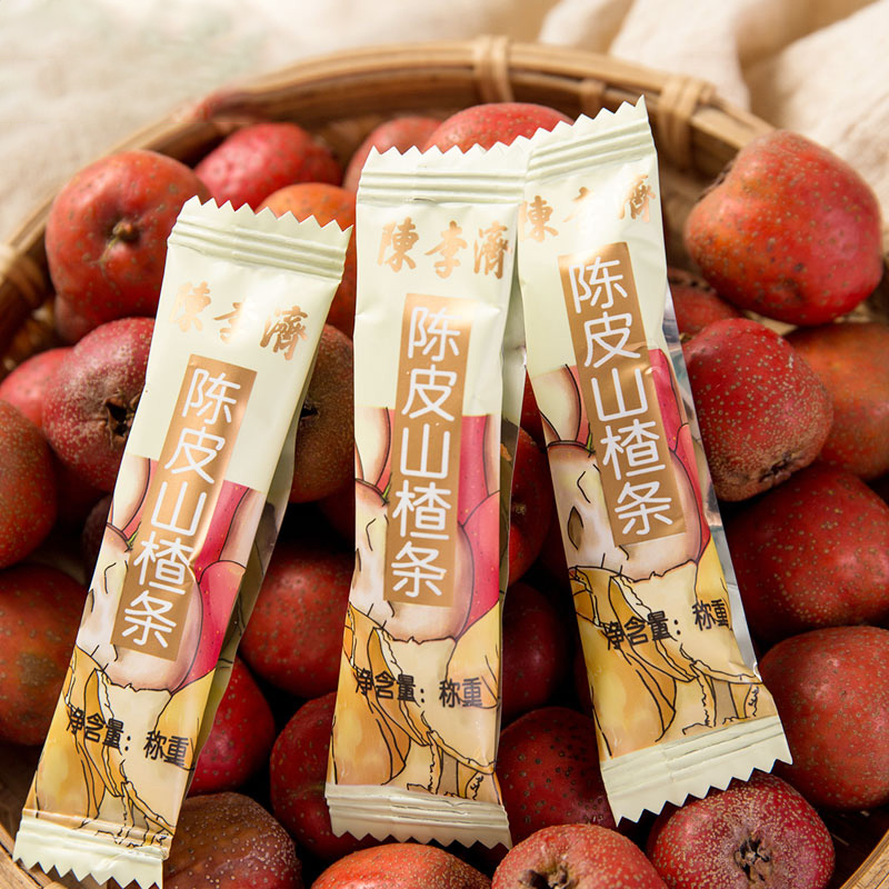 陈李济陈皮山楂条无添加休闲零食独立袋装