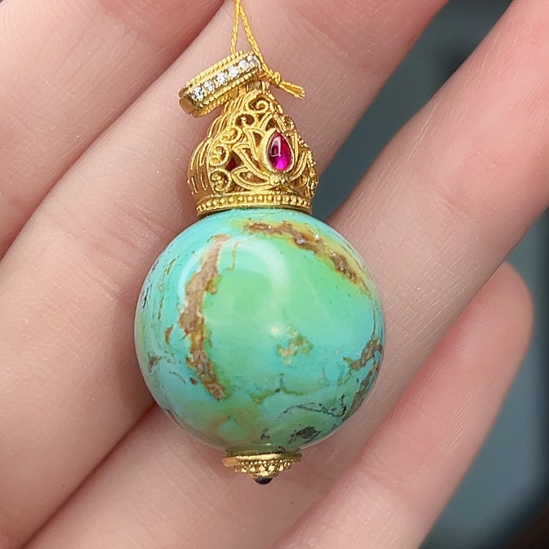 未镶嵌绿松石珠宝奇石