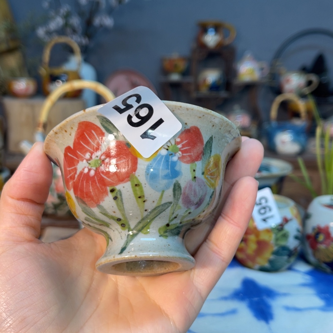 杯素浅陶瓷手工手绘